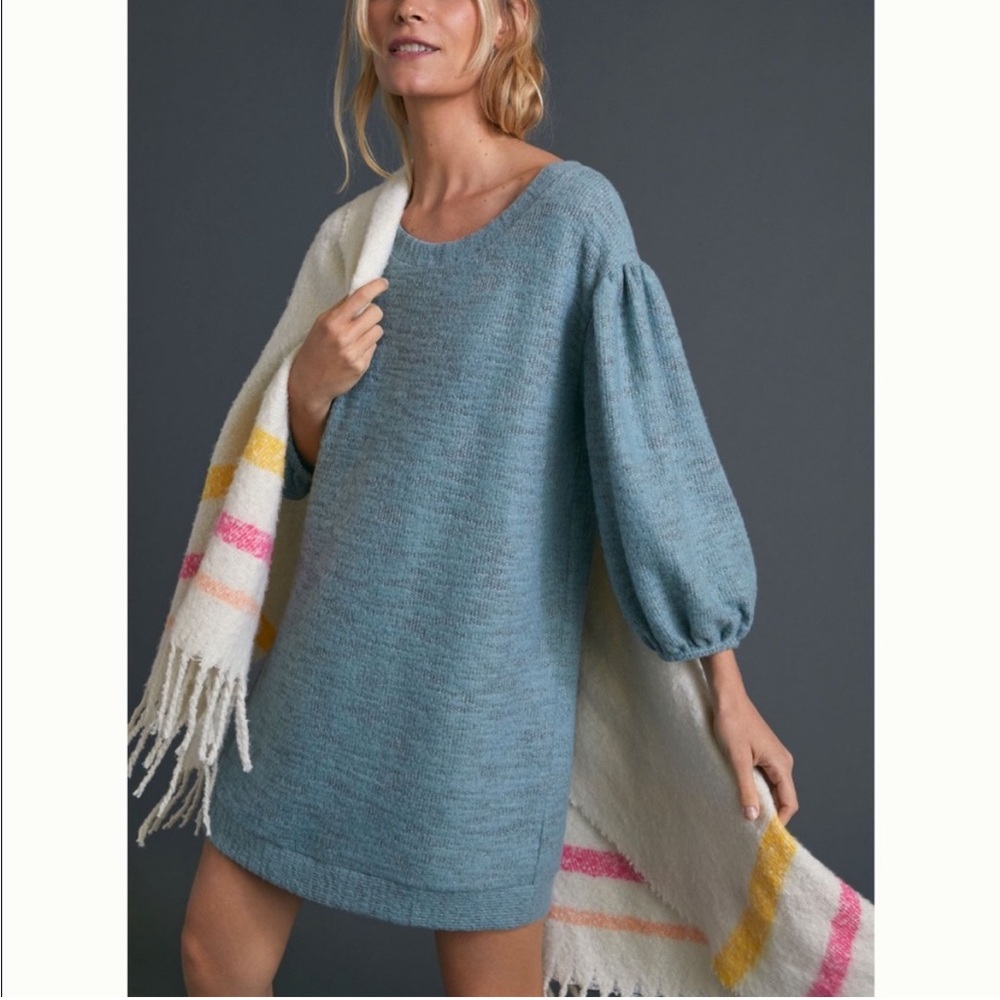 Anthropologie Saturday Sunday blue gray dress